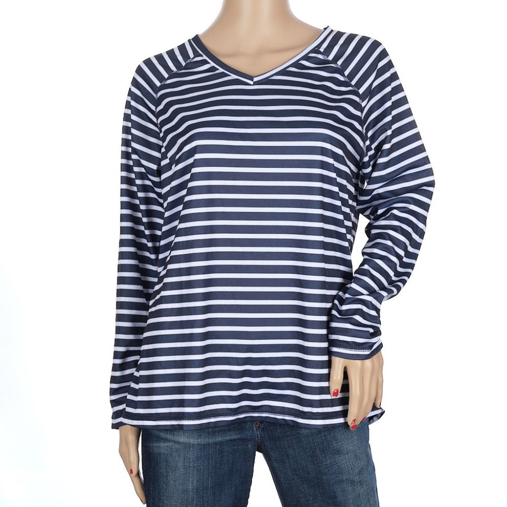 Kanu Surf Striped Long Sleeve Shirt XL